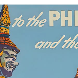 Affiche de voyage vintage art philippin, décoration d'intérieur rétro, impression xr956 image 2