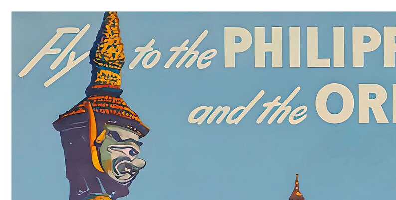 Affiche de voyage vintage art philippin, décoration d'intérieur rétro, impression xr956 image 2