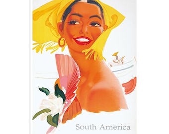 South America Poster Print Vintage Travel Art Retro Home Decor xr3140