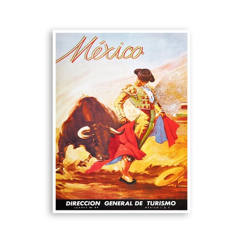 Mexico Retro Poster Mexican Travel Art Home Decor Print Etsy