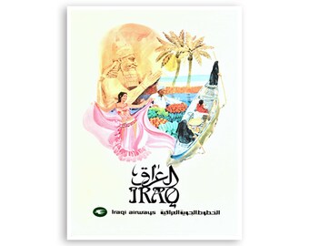 Iraq Wall Art Vintage Travel Poster xr3792