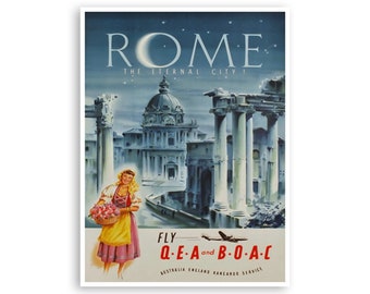 Rome Art Italy Travel Poster Italian Print xr2302a