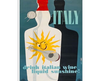 Italy Travel Poster Canvas Art Italian Wall Decor Print xr698