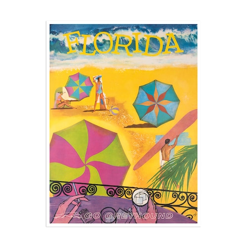 Art Florida Travel Poster Print Gift Hanging Wall Decor Xr2101 Etsy