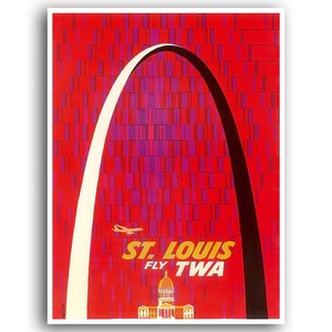 St. Louis Art Missouri Travel Poster Gateway Arch Print xr927a