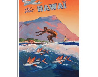 Hawaii Travel Poster Art Print Gift Hanging Wall Decor xr1607