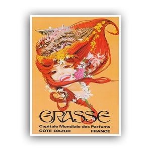 Grasse France Travel Poster French Vintage Art Canvas Print Hanging Retro Wall Decor xr1533