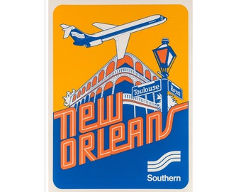 New Orleans Vintage Art Travel Poster Print Canvas Hanging Wall Decor xr2189