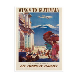 Guatemala Poster Vintage Travel Art Retro Home Decor Print xr1991