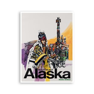 Alaska Travel Poster Wall Art Retro Home Decor Print xr3343
