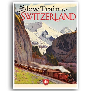 Switzerland Travel Art Print Swiss Poster xr667a