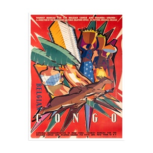 Congo Africa Poster Travel Art Vintage Print Canvas Hanging Wall Decor xr1990
