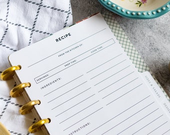 6 x 8-1/2 Recipe Book Refill 2 Pack Labeleze 6 x 8-1/2 Recipe Book Refill 2 Pack Labeleze