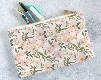 Cute Floral Planner Pouch | Planner Accessory Storage Bag | Travel Pouch for Planner | Bag for Pens, Pencils & Planner Stickers  0002