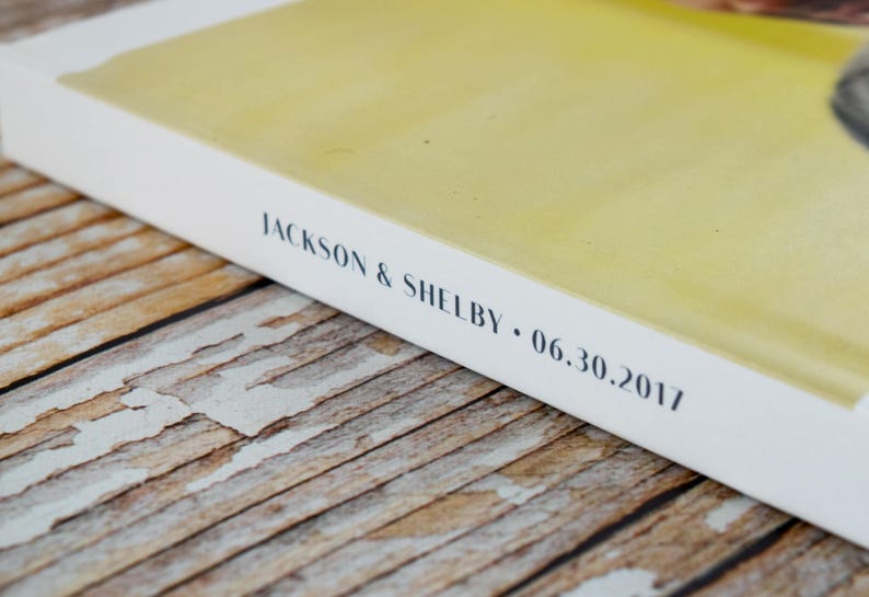 Photo Guest Book Real Gold Foil Custom Wedding Guest Book Photobook Rose Gold Foil Silver Foil Photo Guestbook Personalized Guest Book GB209