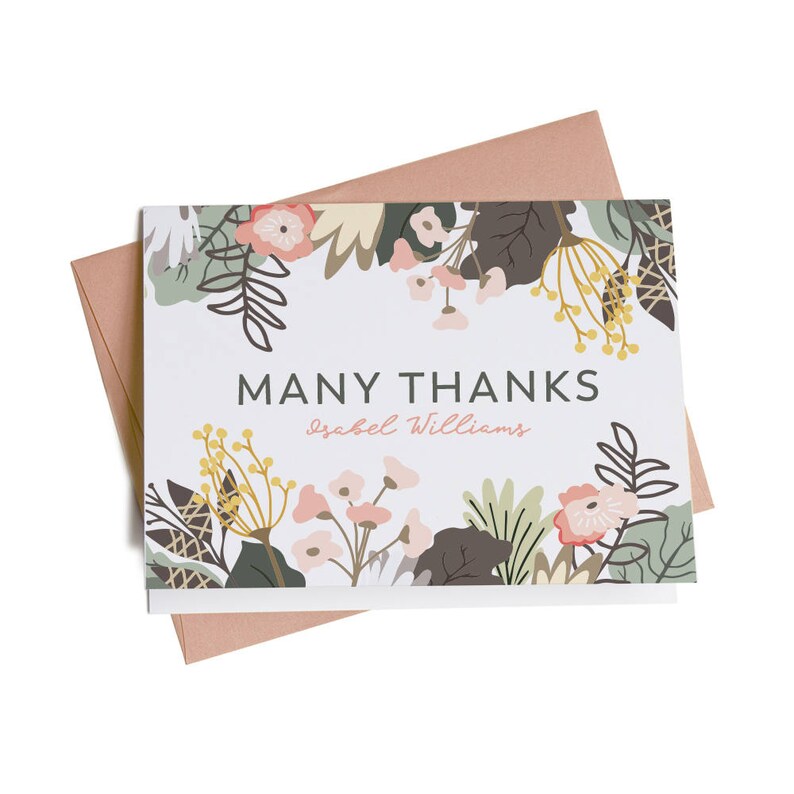 Personalized Thank You Cards Business Thank You Cards Thank Etsy