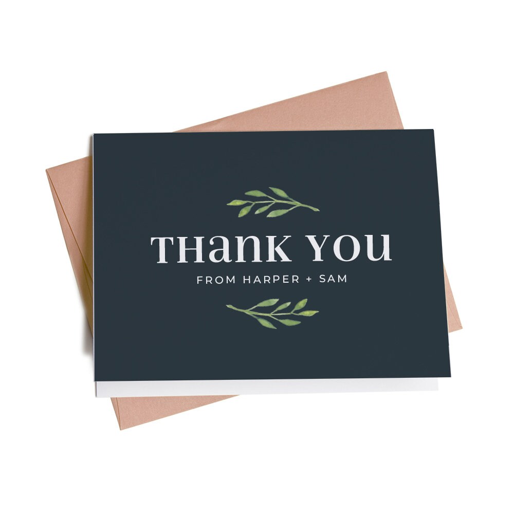 Business Thank You Cards Personalized Thank You Cards Thank Etsy Norway