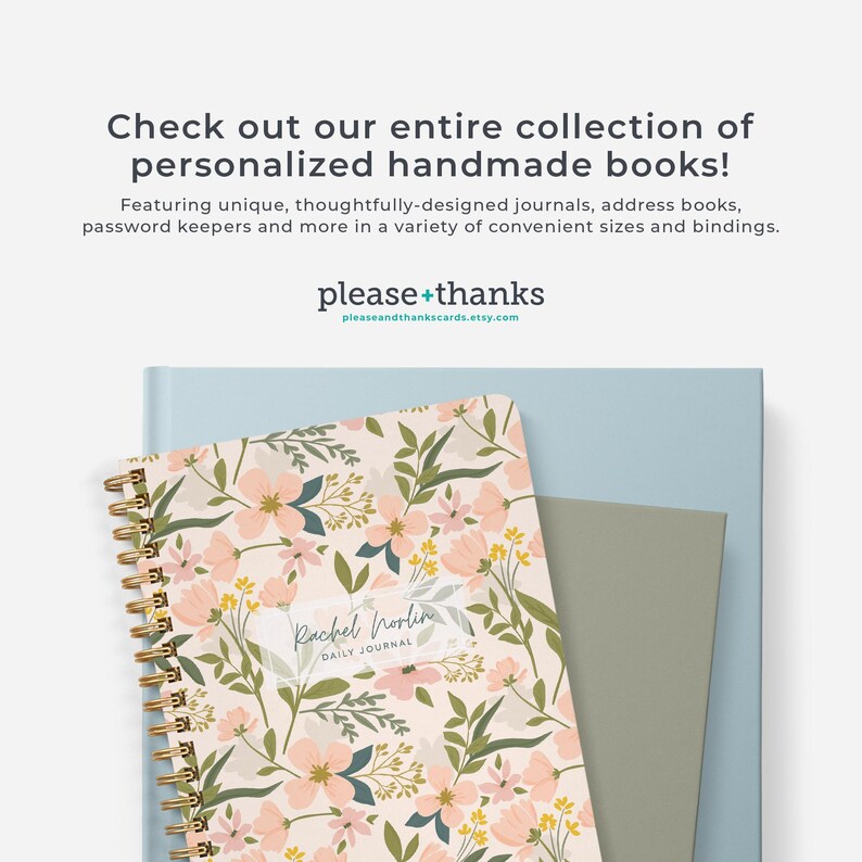 Minimalist Planner Notebook Personalized with Your Name, 100 Pages of To-Do Lists and Notes, Poly Cover, Custom Stocking Stuffer NB6357 image 10