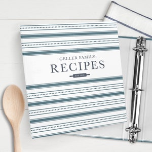Family Recipes Personalized Recipe Book- 3 Ring - Whitetail