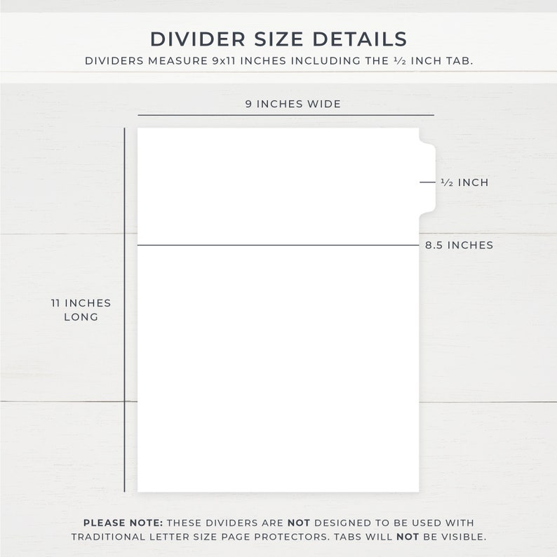 Custom Binder Dividers Printed Index Tabs Personalized With Etsy
