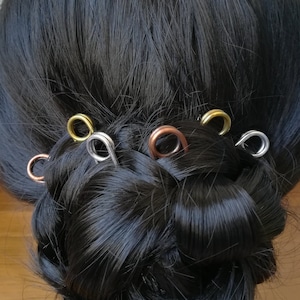 ヘアピン、ミニマリストヘアフォーク2個セット、ヘアアクセサリー、ロングヘアの女性に最適なギフト、エレガントなおだんごホルダー、パーソナライズされたヘアフォーク