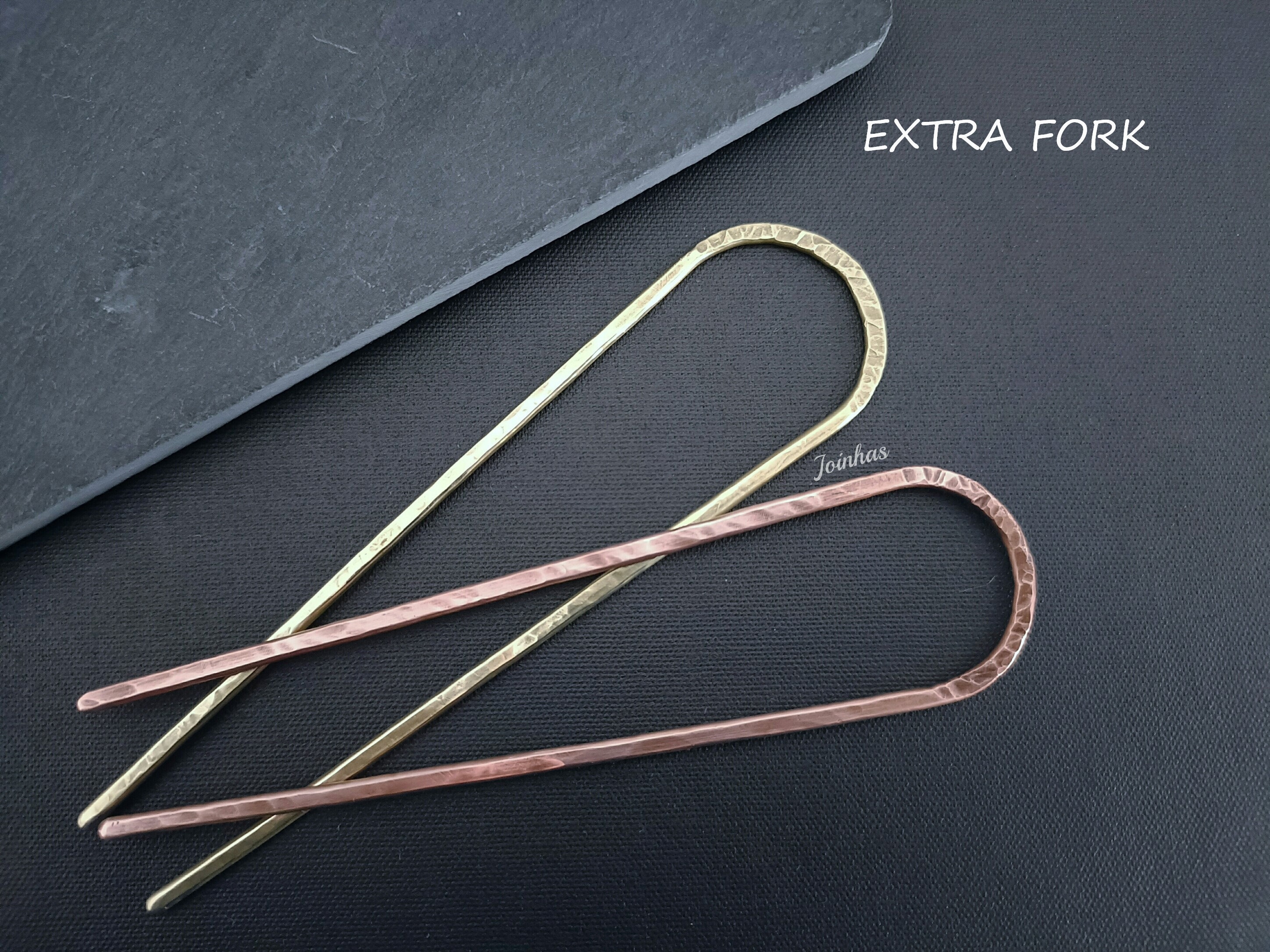 Spiral Bun Cage, Copper or Brass Hair Barrette, Personalized