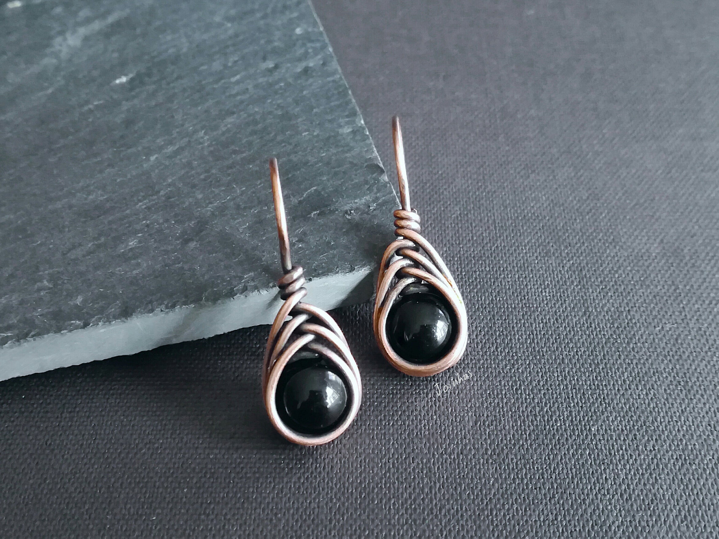 オニキス　ピアス オニキスピアス | atelier045