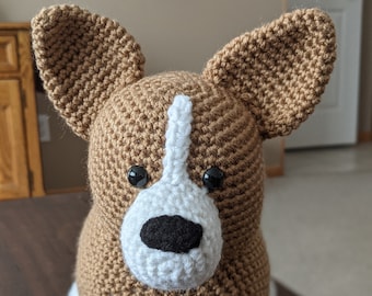 Crocheted Corgi Toy