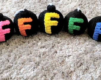 Juguete antiestrés de ganchillo: regalo de broma