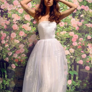 Silk organza wedding dress