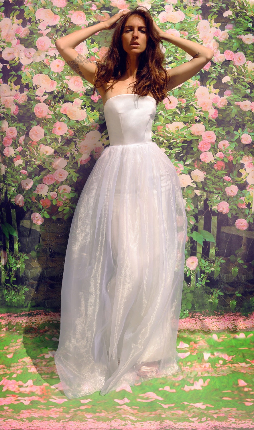 Silk Organza Wedding Dress Etsy UK