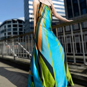 Open Back Black Crepe Satin Evening Gown: Minimalist Cocktail Dress image 6