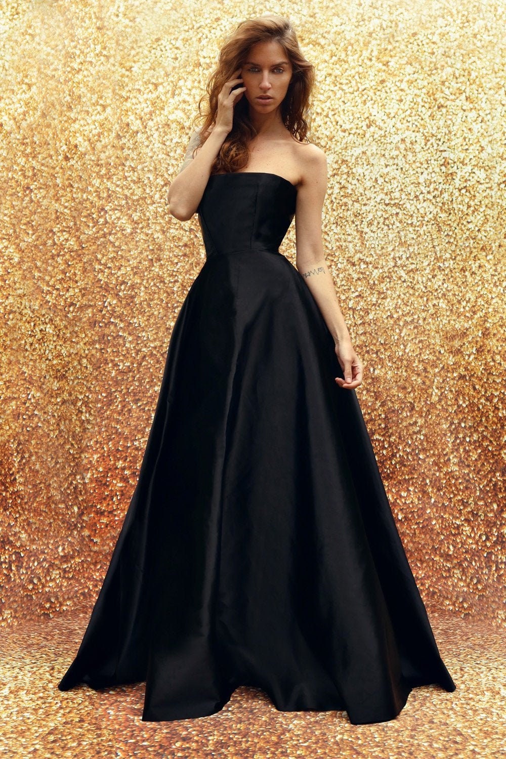 heavy evening gown