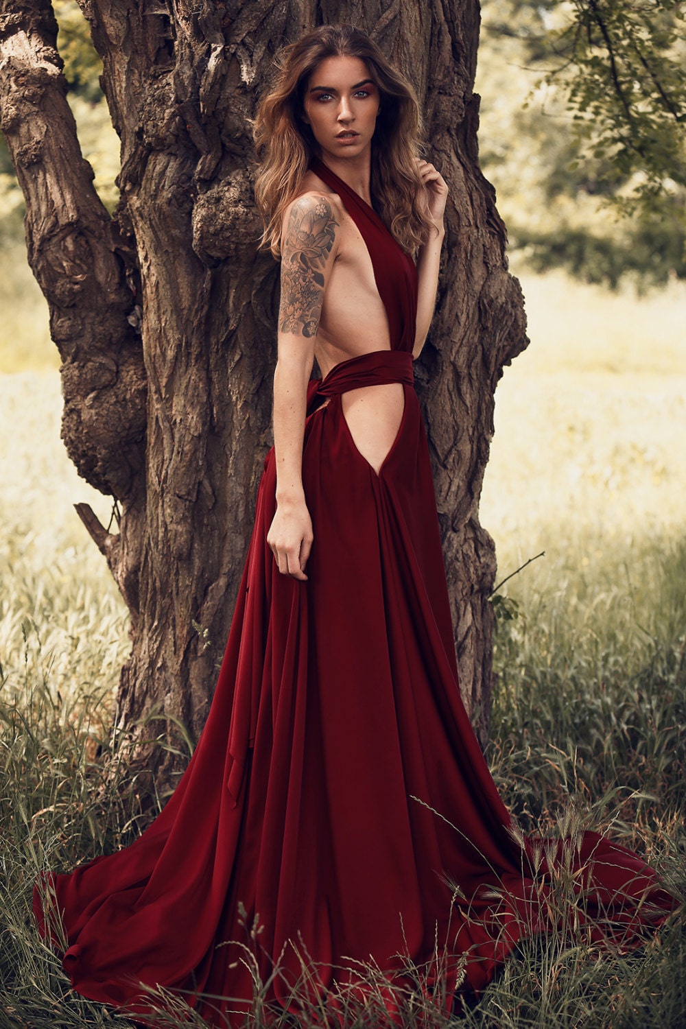 hot backless dresses Sexy Backless Butterfly Bodycon Maxi Dress