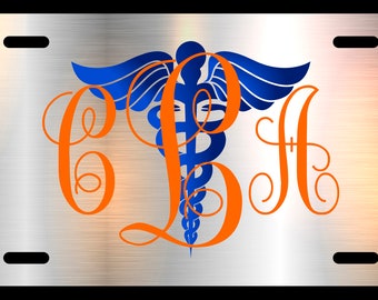 Custom Monogram Aluminum Licence Plate