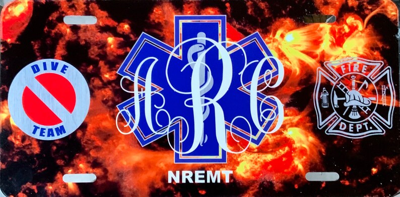 Custom Monogram Aluminum Licence Plate image 0