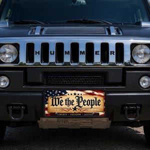 We the People Eagle Aluminum License Plate – 6x12 Patriotic Car & Truck Tag image 5