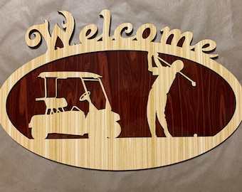 Golf Welcome Sign