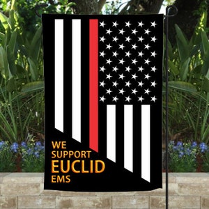 We Support Red Line EMS Flag