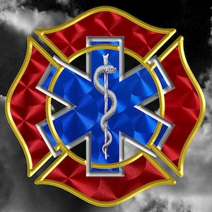 EMT/Fire Vinyl Window Decal - Custom Sizes Available, Indoor/Outdoor Use, Self-Adhesive, Fade Resistant, Made in USA, Multiple Design