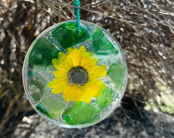 Sea Glass & Sunflower