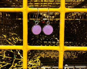 LOBSTERMAN'S WIFE Band Earrings-Purple