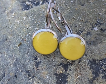 LOBSTERMAN'S WIFE Band Earrings-Yellow