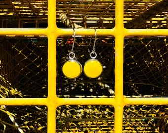 LOBSTERMAN'S WIFE Band Earrings-Yellow