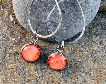Maine Lobster Shell Earrings