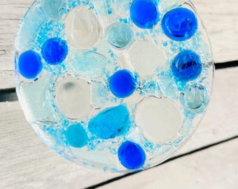 Recycled Glass & Sea Glass Sun Tidecatcher