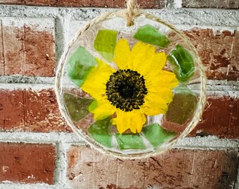 Sea Glass & Sunflower