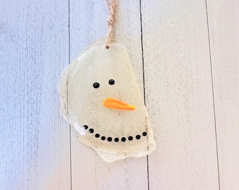Sea Glass Snowman