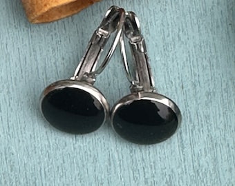 LOBSTERMAN'S WIFE Band Earrings-Black
