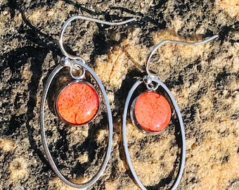 Maine Lobster Shell Earrings